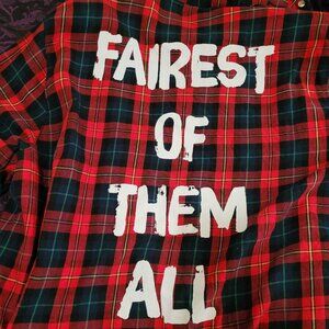 Cakeworthy Snow White Red Plaid Flannel in 2X